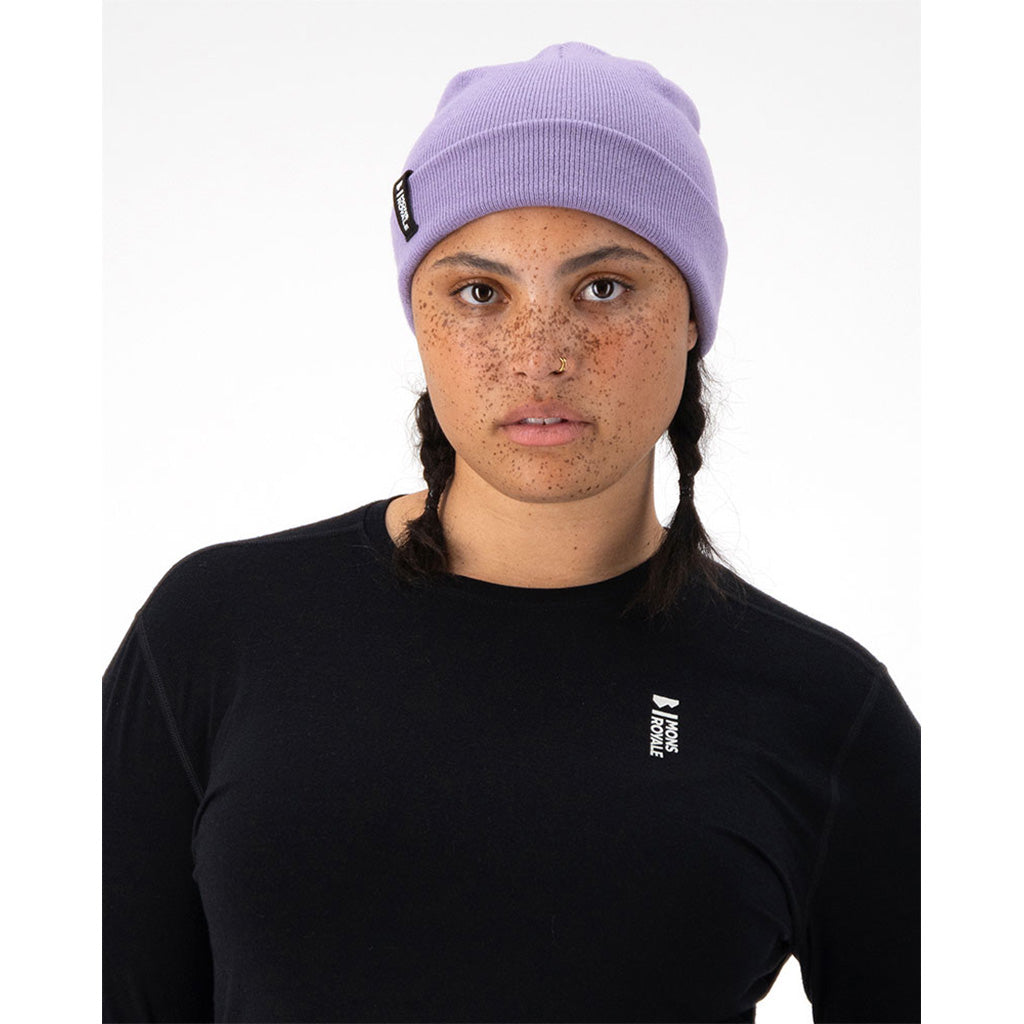 En Beanie, McCloud i farven Lupin set forfra på model