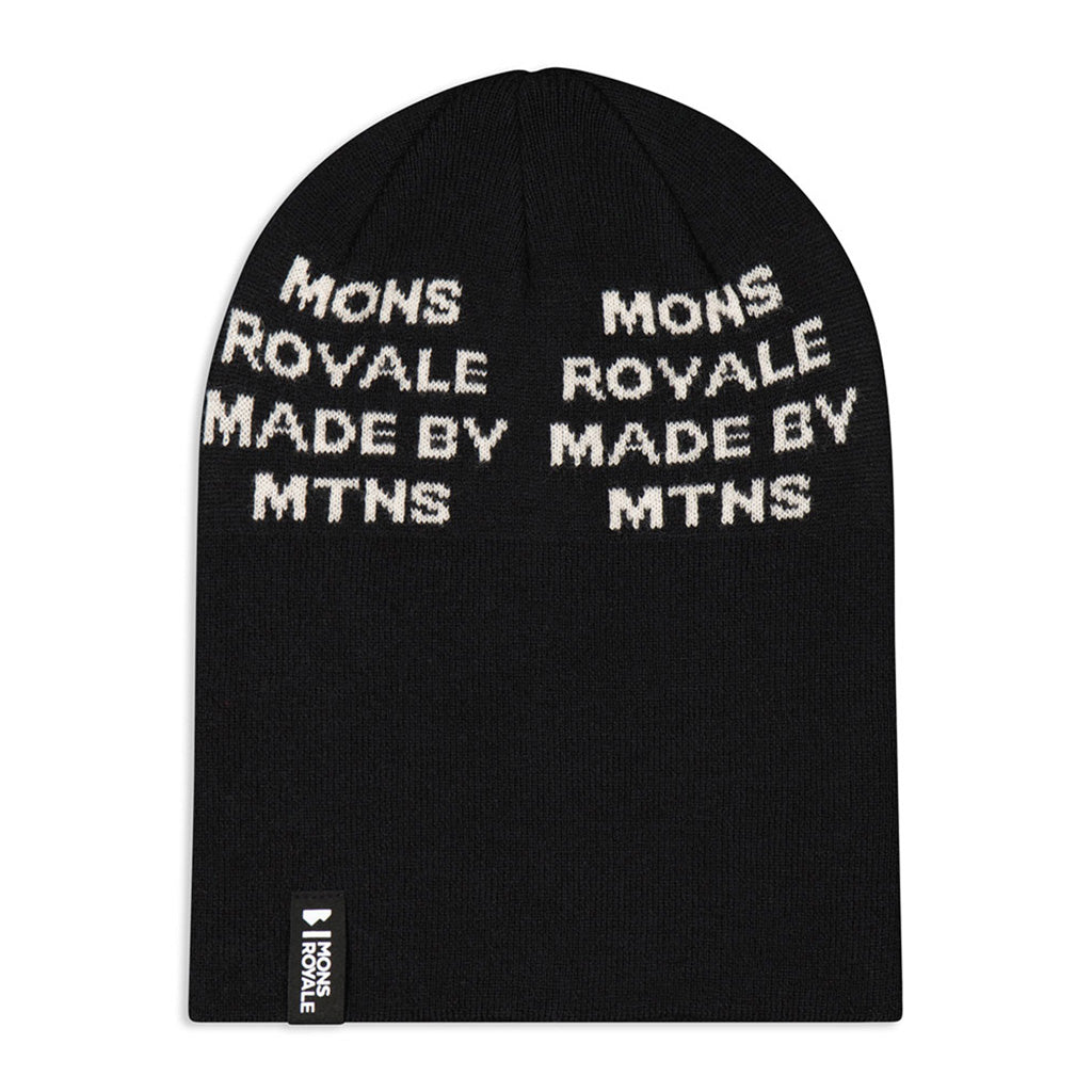 En Beanie, McCloud Graphic Merino i farven sort