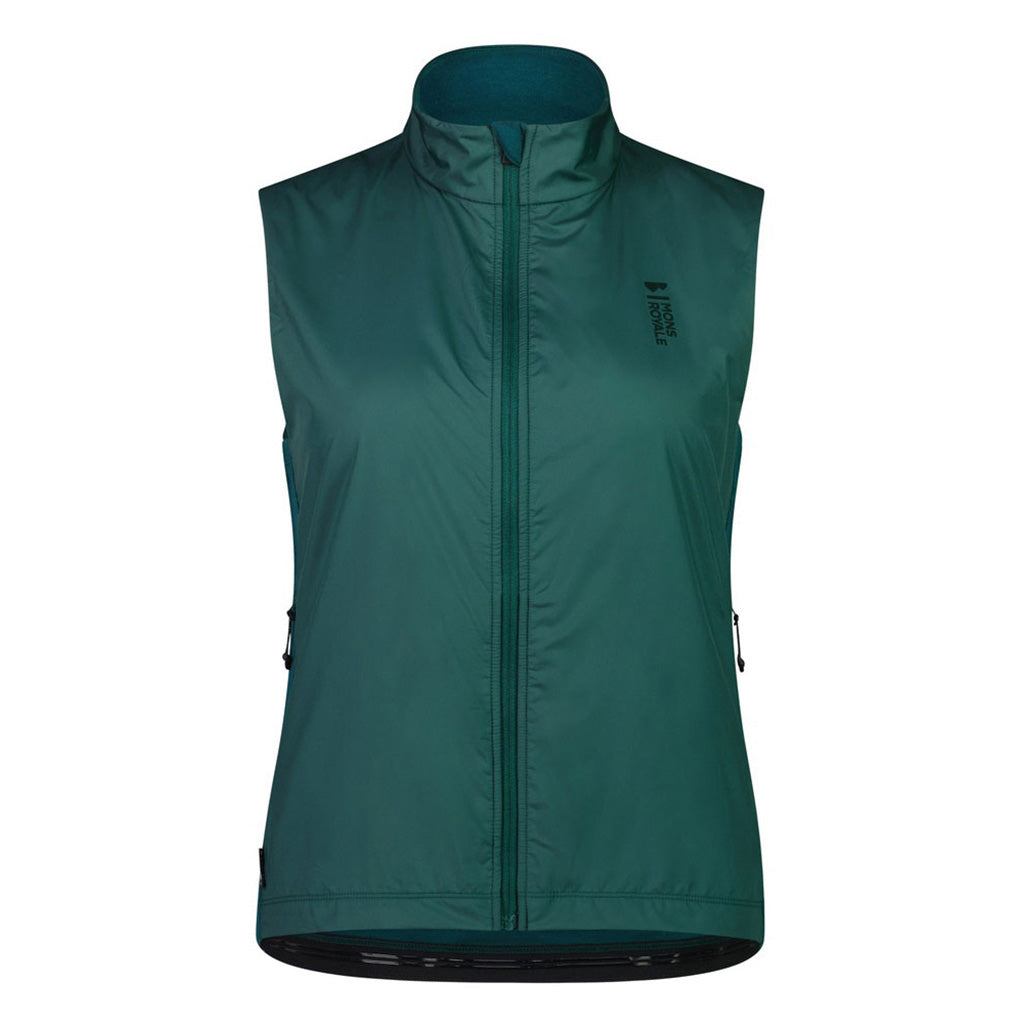 En MTB jakke, rødwood Wind i farven Evergrøn