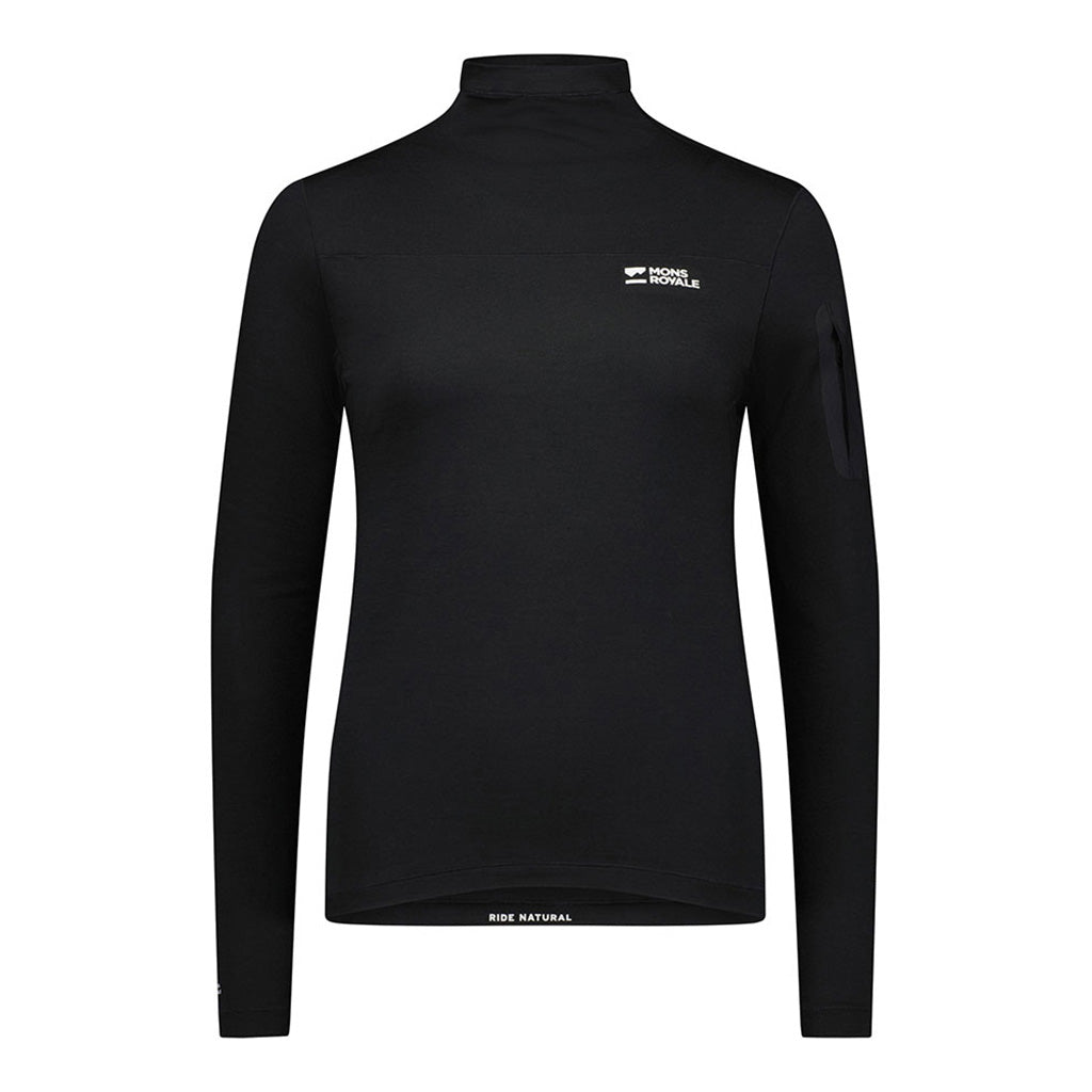 Diversion Merino Mock Neck Long Sleeve - T-Shirt