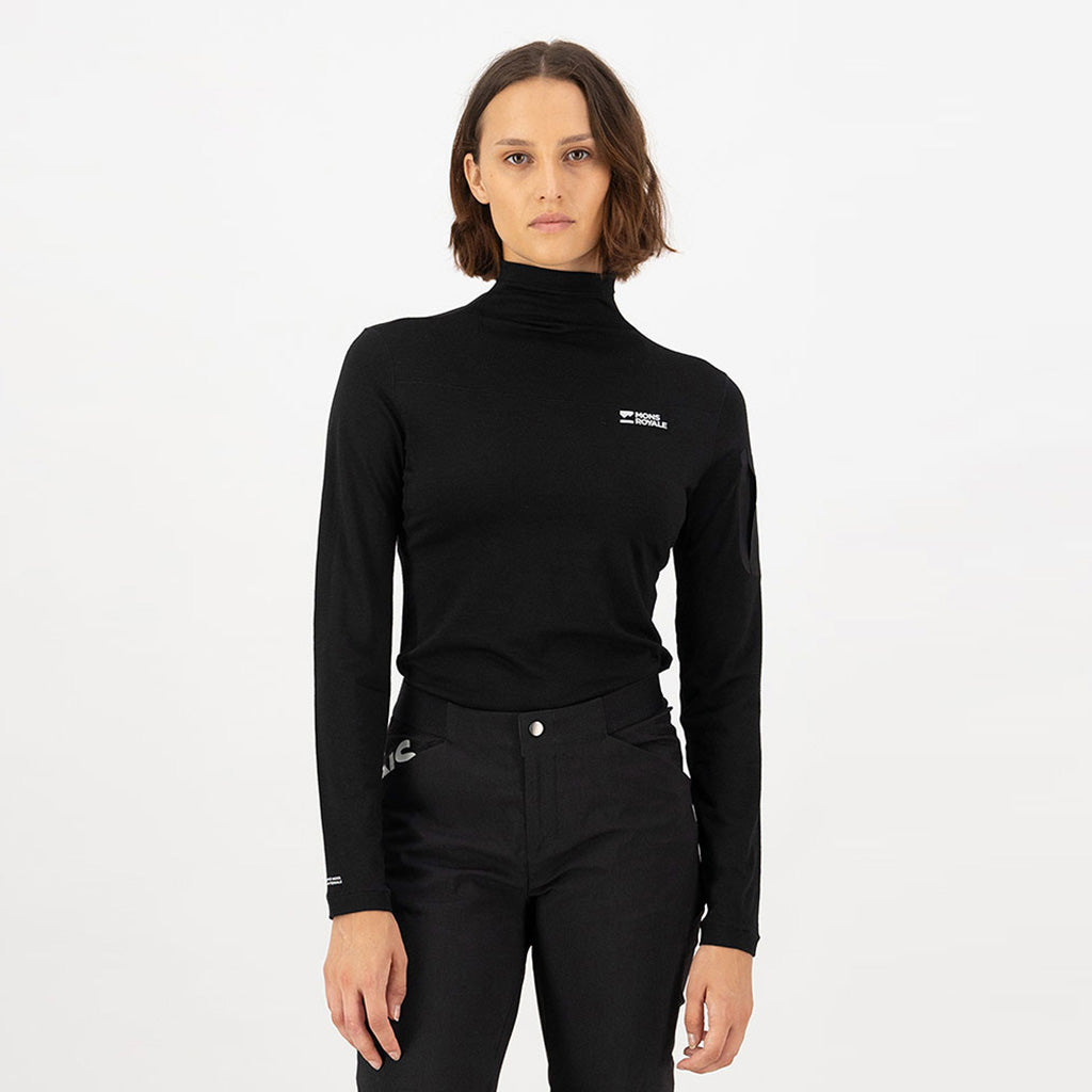 Diversion Merino Mock Neck Long Sleeve - T-Shirt