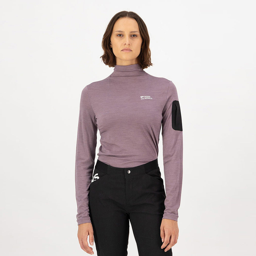 Diversion Merino Mock Neck Long Sleeve - Midlayer