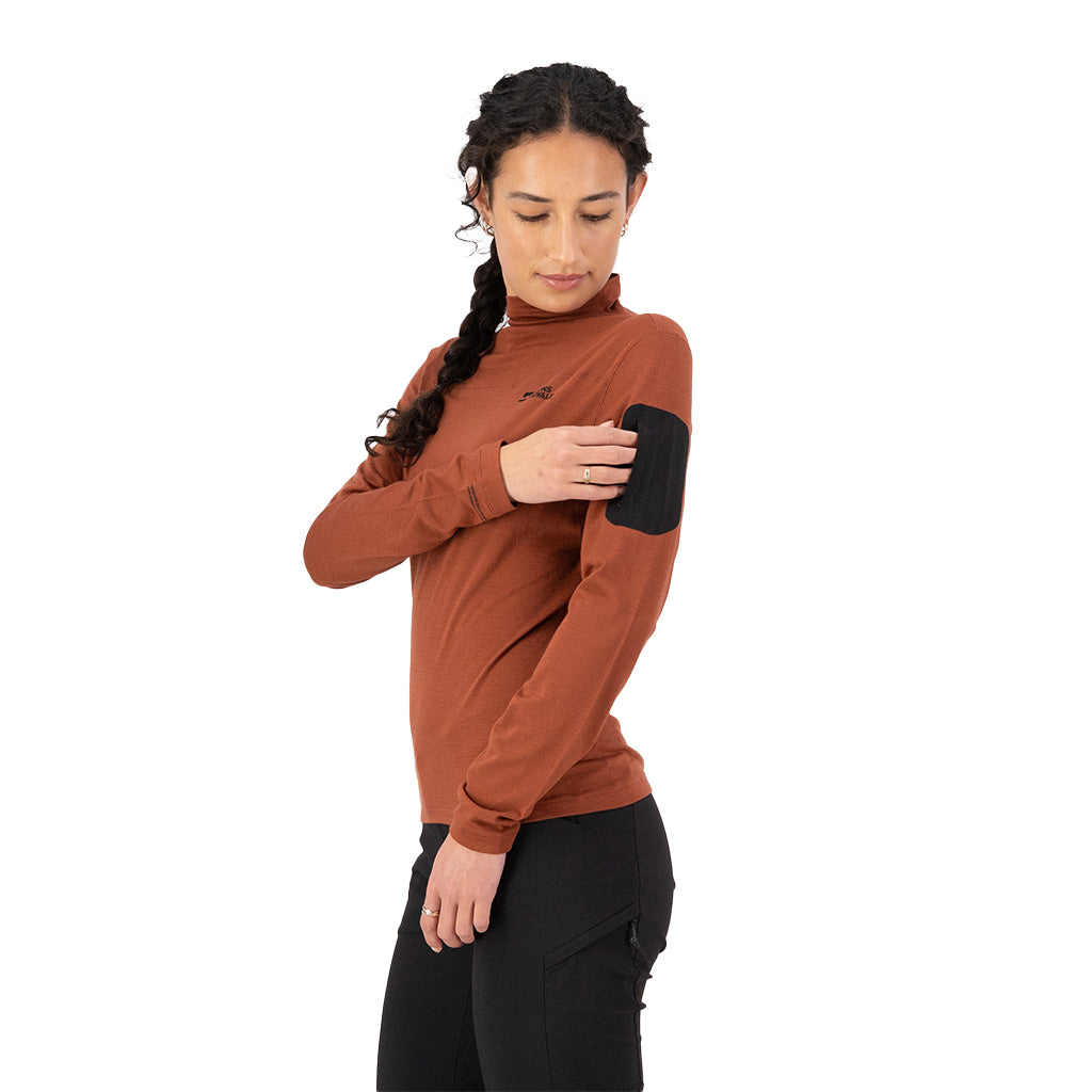 Diversion Merino Mock Neck - Langærmet T-Shirt