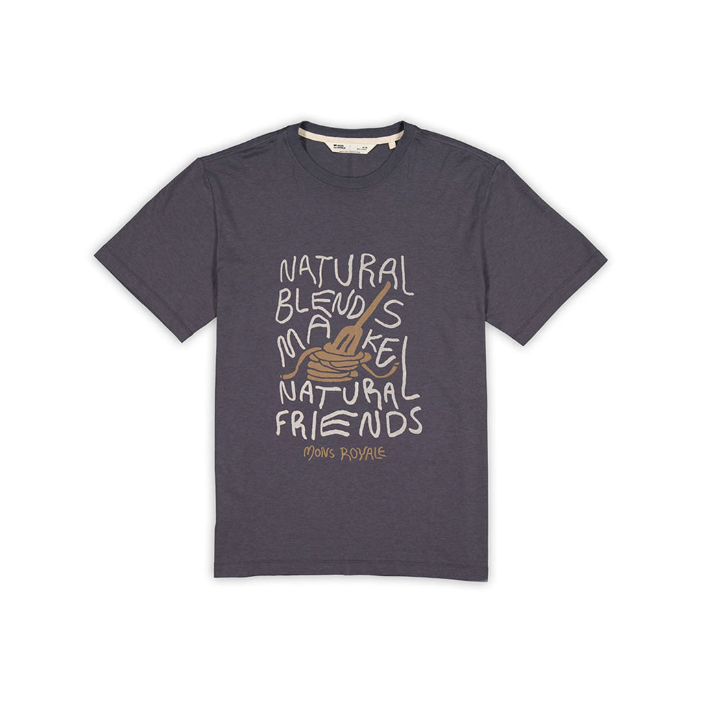 En T-Shirt, Yonder Merino Organic Cotton i farven sort