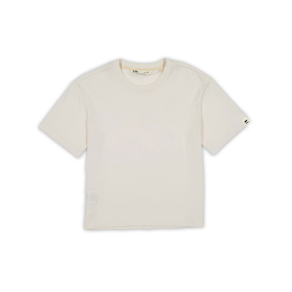 En T-Shirt, Yonder Merino Organic Cotton i farven hvid set forfra