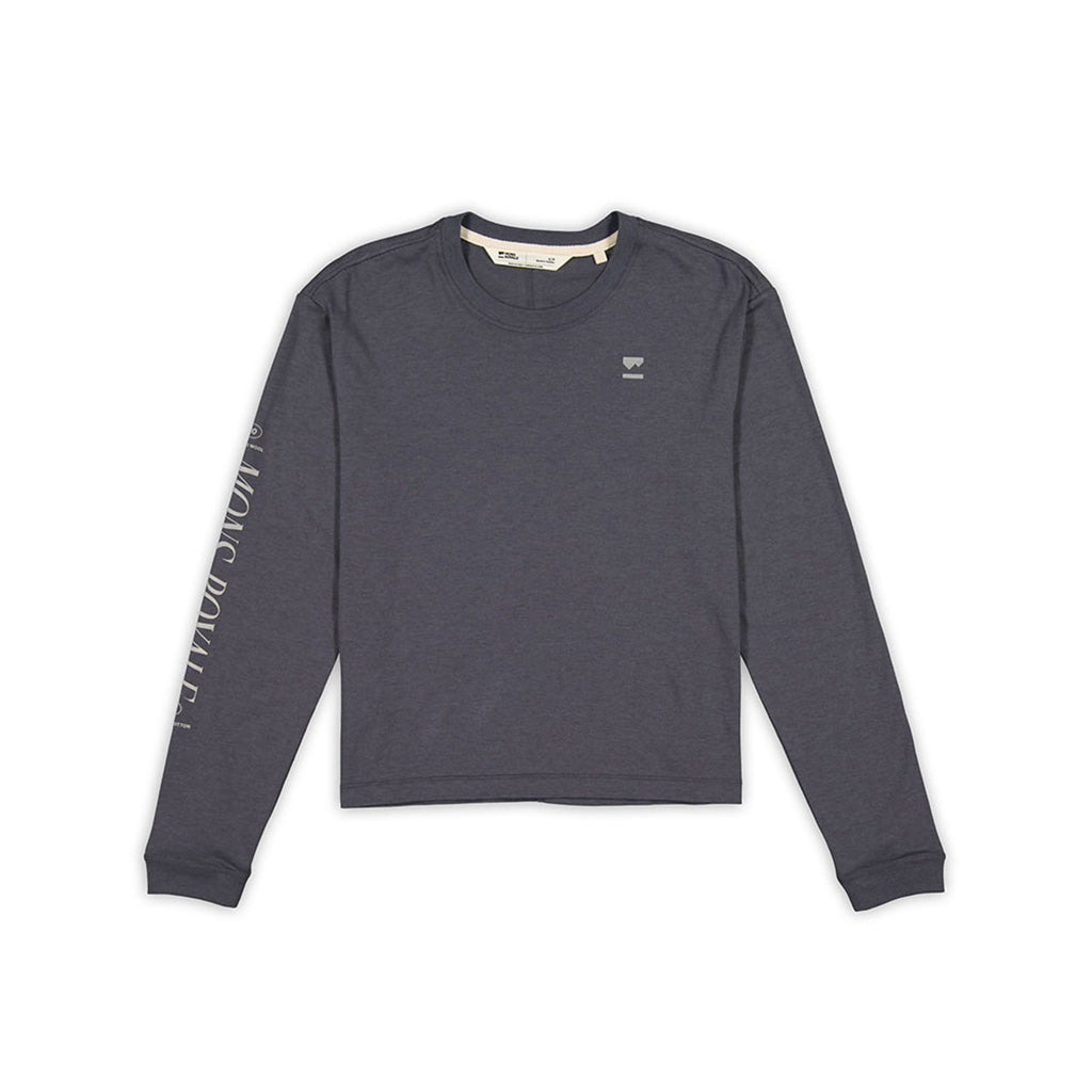 En T-Shirt, Yonder Merino Organic Cotton Long Sleeve i farven sort