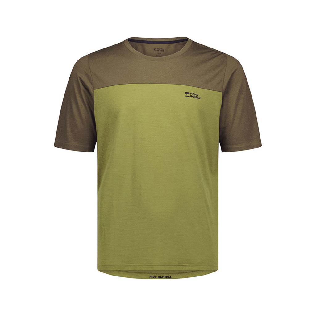 En T-Shirt, Diversion Merino Bike Jersey Short Sleeve i farven Fern
