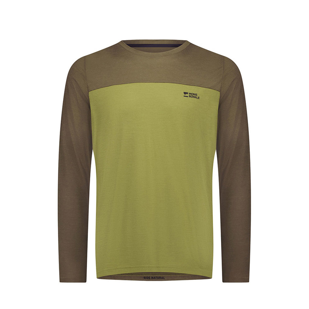 Diversion Merino Bike Jersey Long Sleeve Midlayer i farven Fern