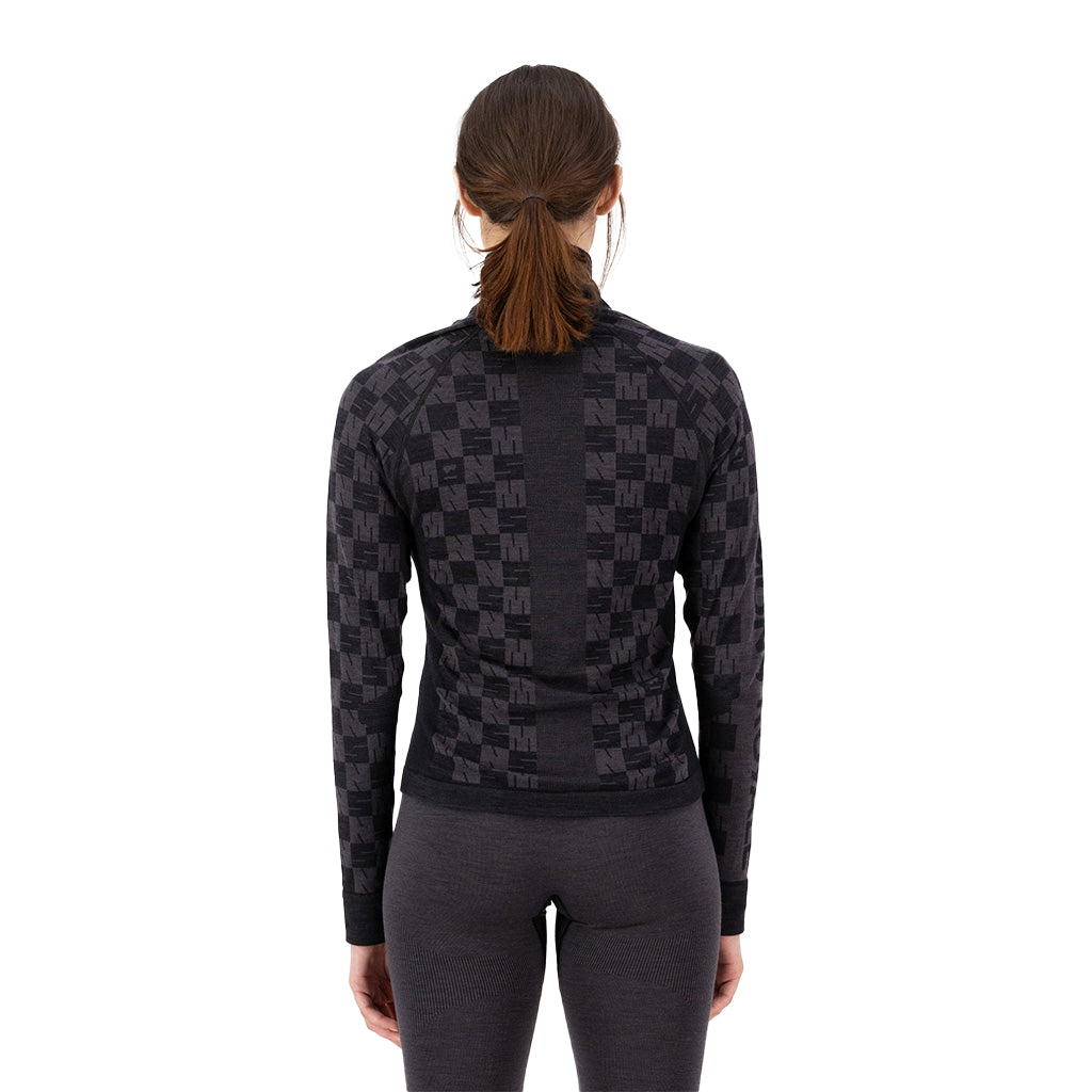 Ascender Merino Seamless Mock Neck Long Sleeve - Skiundertrøje