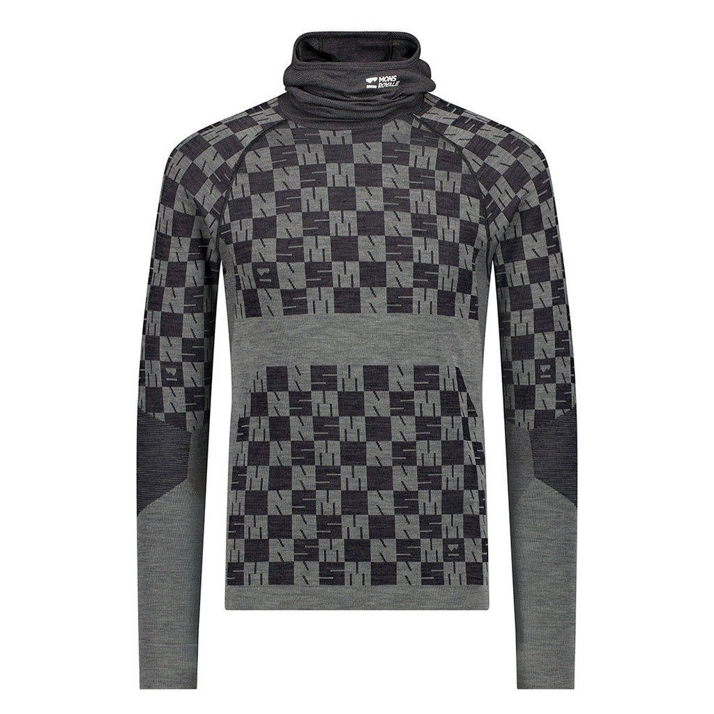 Ascender Merino Seamless Hooded Long Sleeve - Skiundertrøje