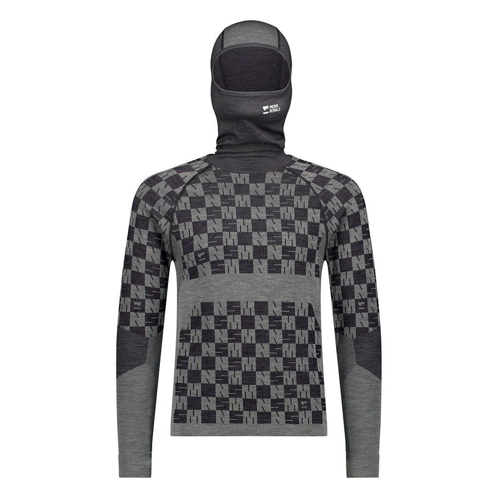 Ascender Merino Seamless Hooded Long Sleeve - Skiundertrøje