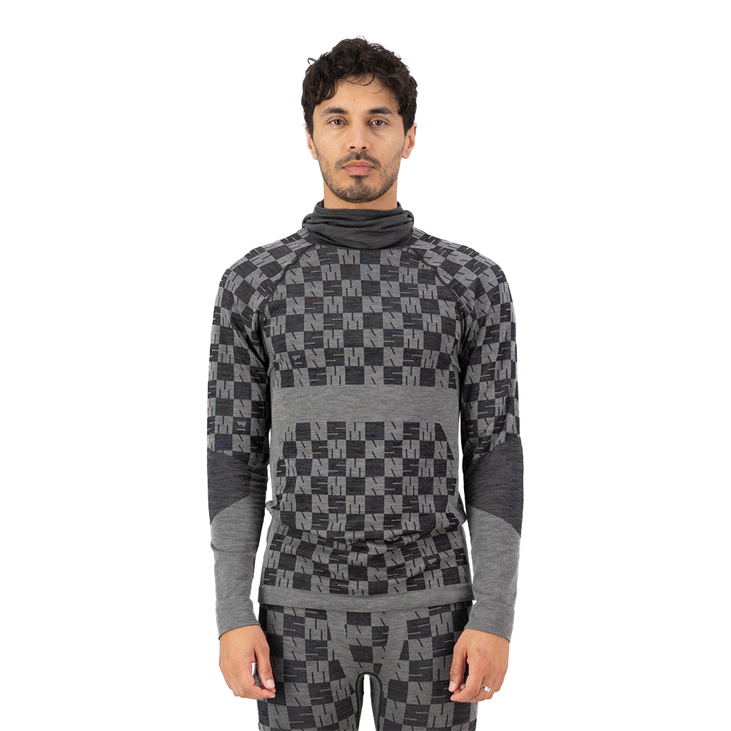 Ascender Merino Seamless Hooded Long Sleeve - Skiundertrøje