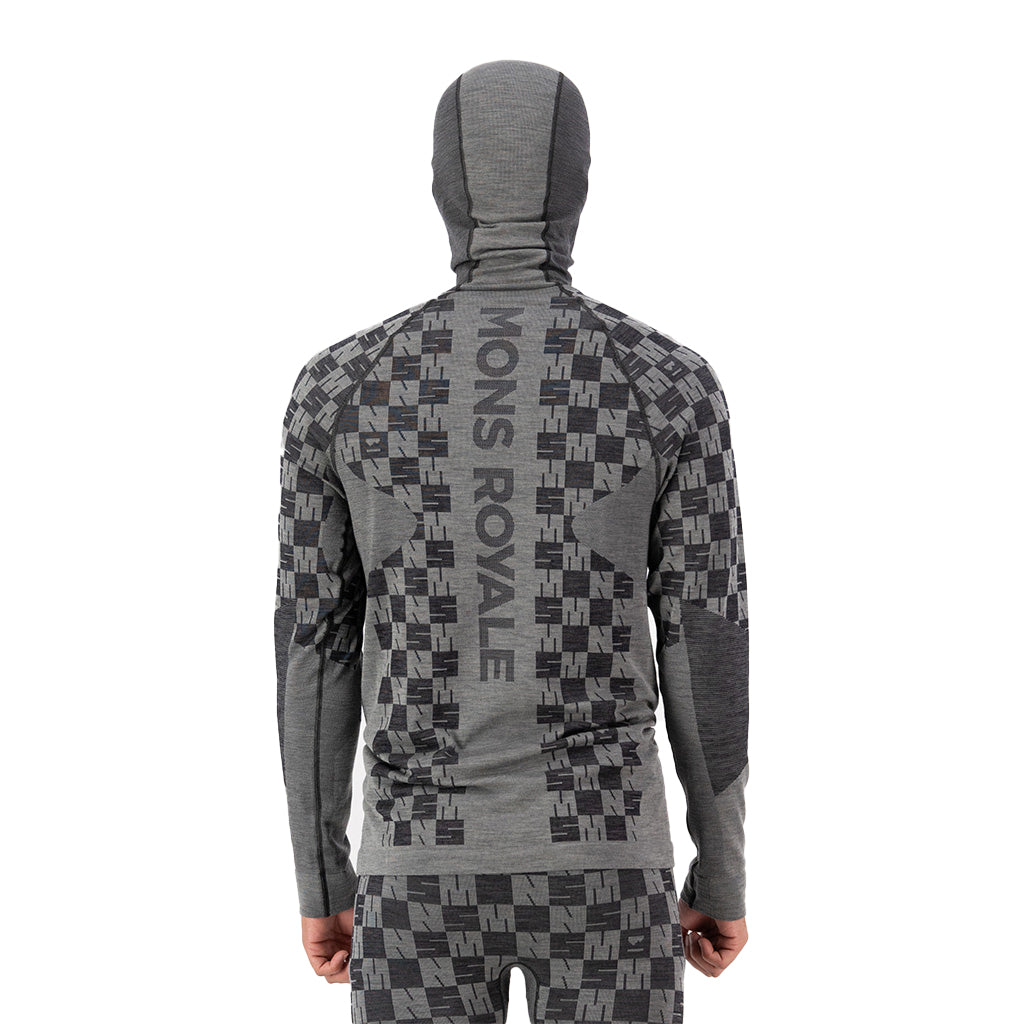 Ascender Merino Seamless Hooded Long Sleeve - Skiundertrøje
