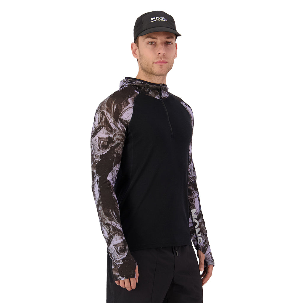 Temple Merino Long Sleeve Hood - Skiundertøj