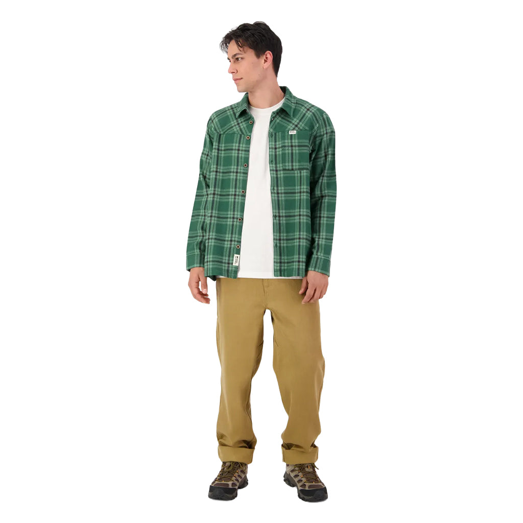 AT Merino Flannel Long Sleeve Shirt - Everglade