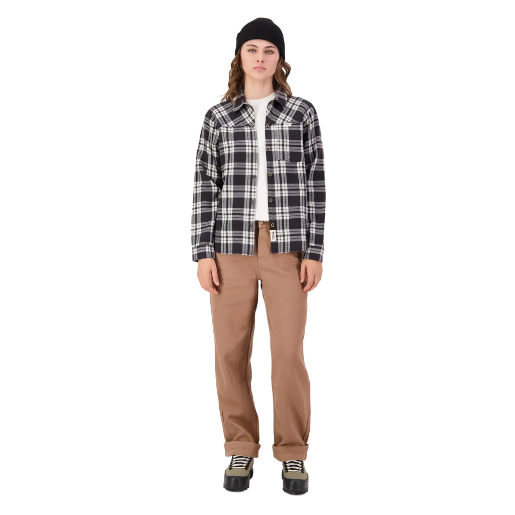 AT Merino Flannel Long Sleeve Shirt - Black