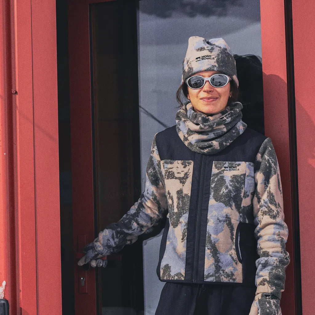 Pileup Wool Fleece Gloves - Mtn Camo Moonstone