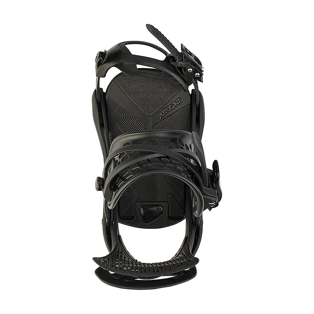 Et snowboardbinding, Escapade Re:Flexs i farven sort set oppe fra