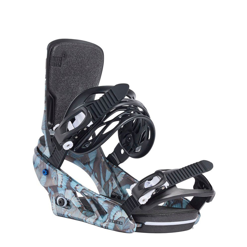 En Snowboardbinding, Lexa i farven blå Butterflies