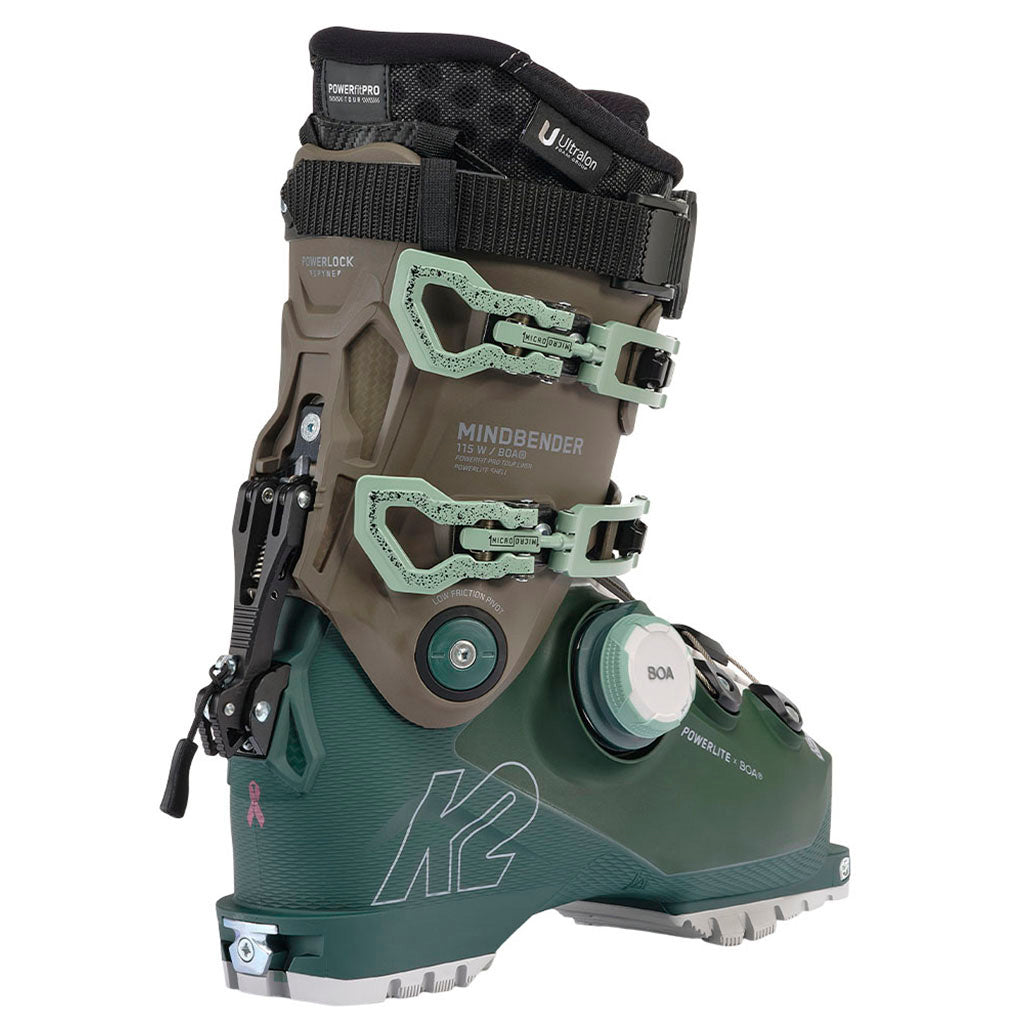 Mindbender 115 BOA Skistøvler i farven set fra venstre side