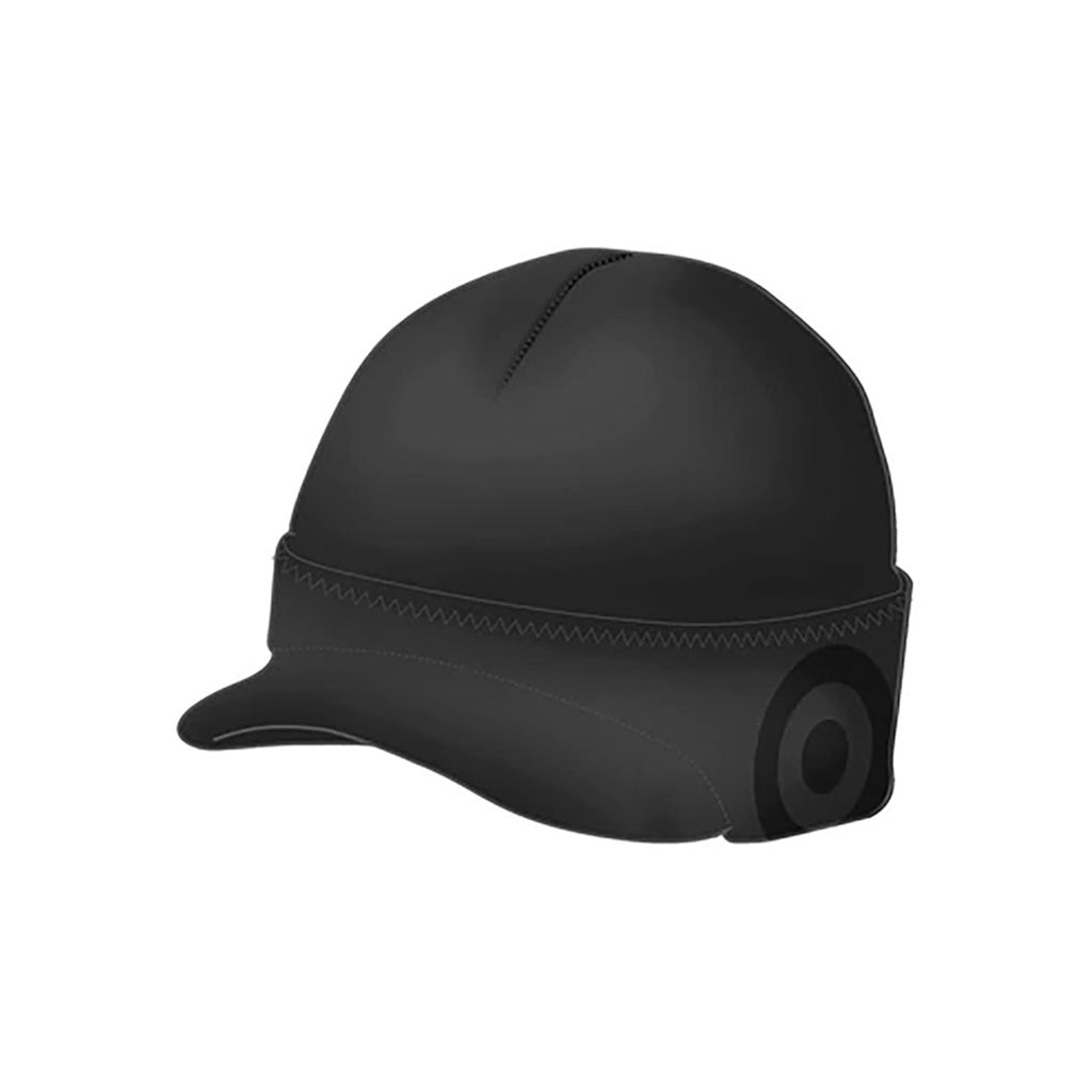 En Neopren Hætte, Visor Beanie i farven sort