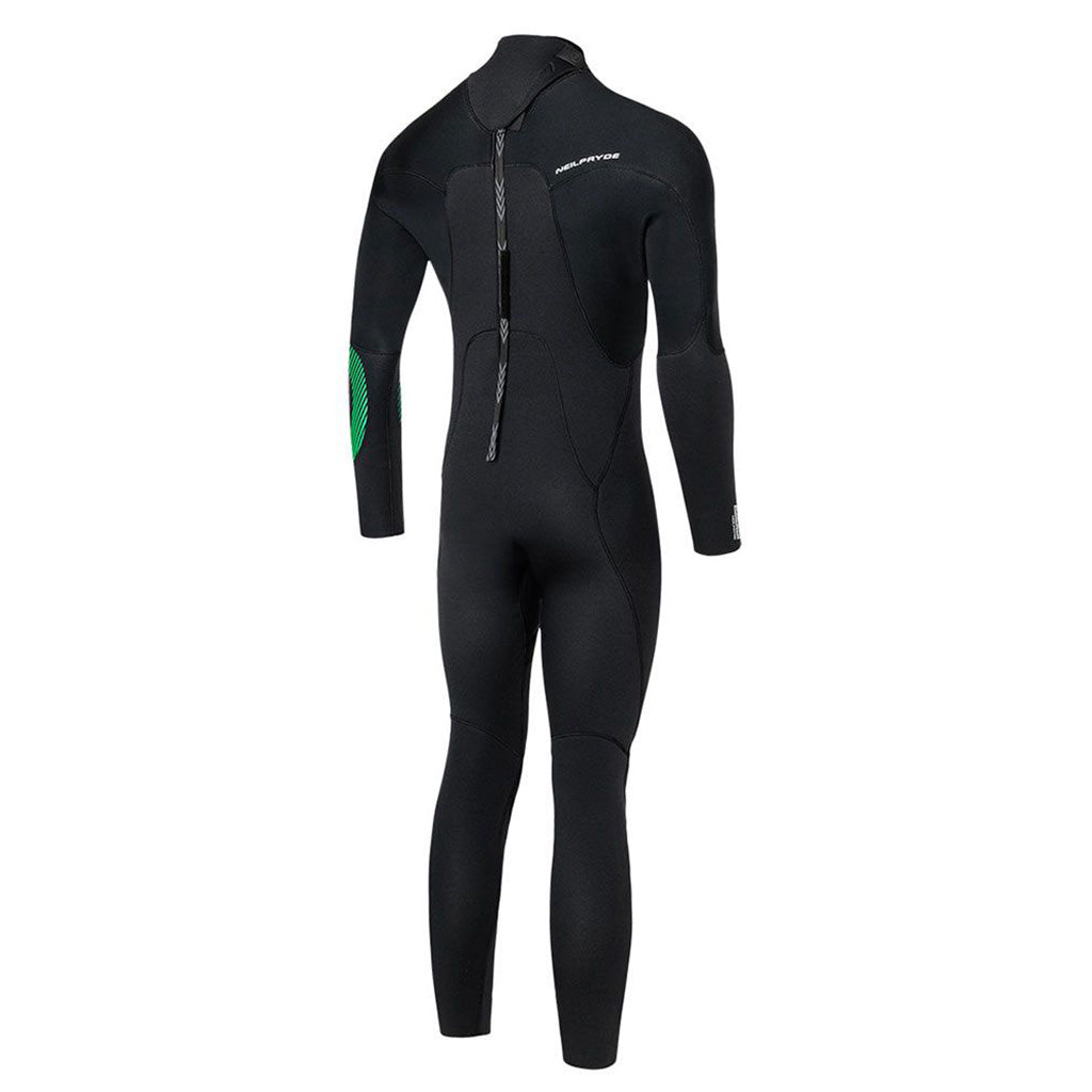En Våddragt, Rental Fullsuit GBS 5/4 BZ - C1 i farven sort set bagfra