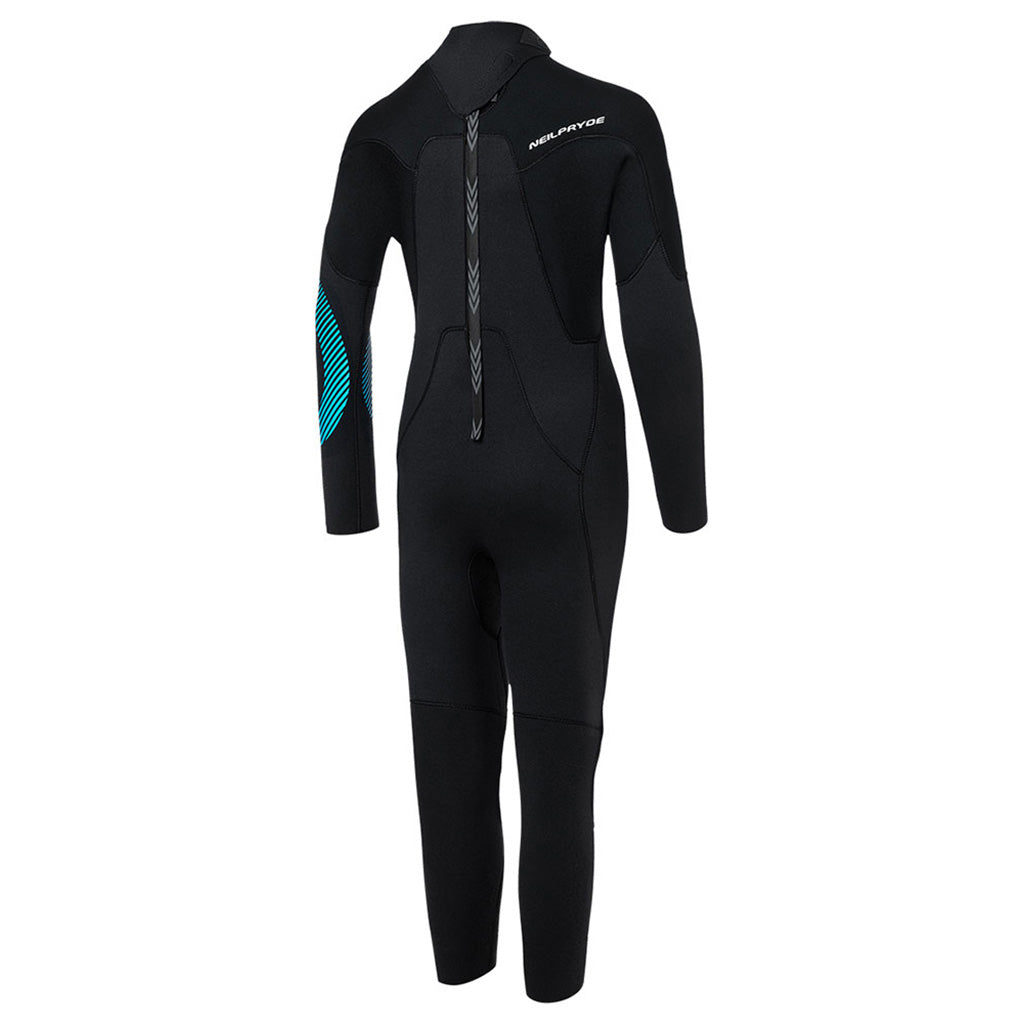 En Våddragt, School Series Youth 5/4 - C1 i farven sort set bagfra