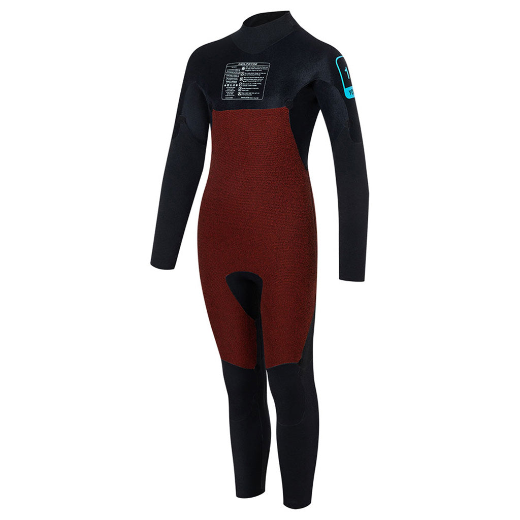 En Våddragt, School Series Youth 5/4 - C1 i farven sort set forfra