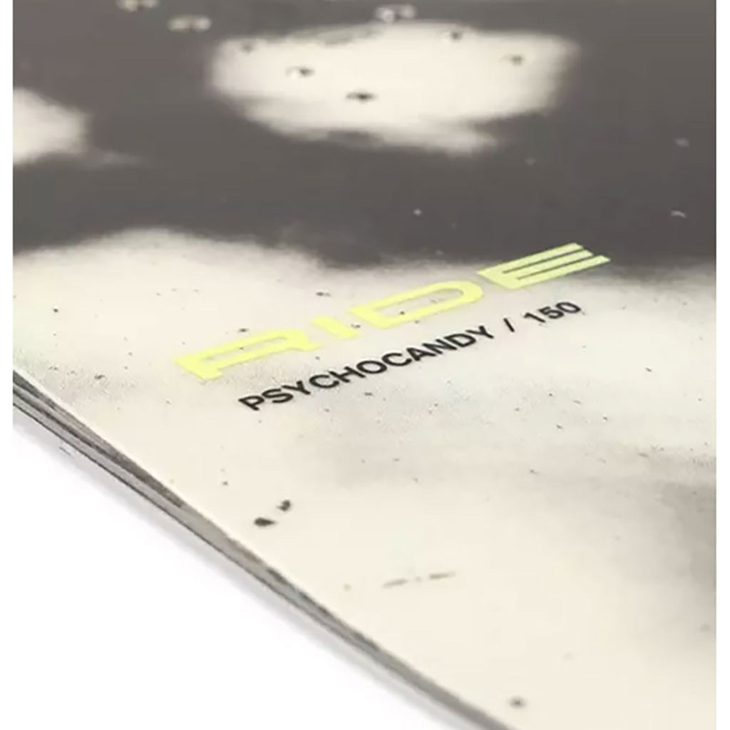 Psychocandy Snowboard nærbillede af grafik