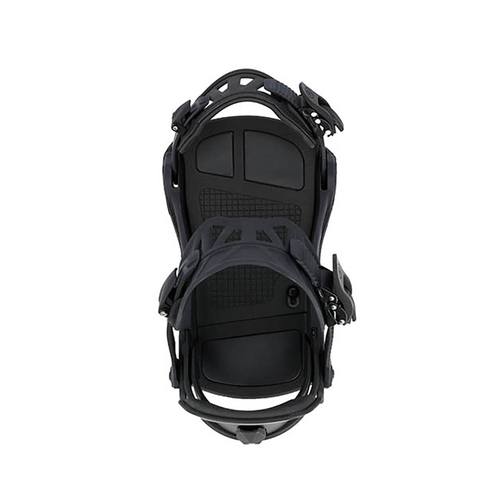 Et snowboardbinding, C-8 i farven sort Set oppe fra