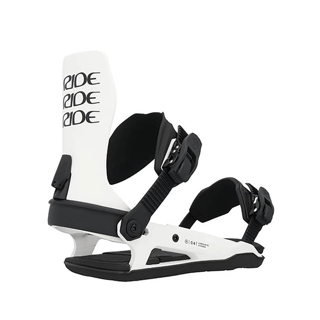 Snowboardbinding, C-6 i farven hvid set fra venstre side