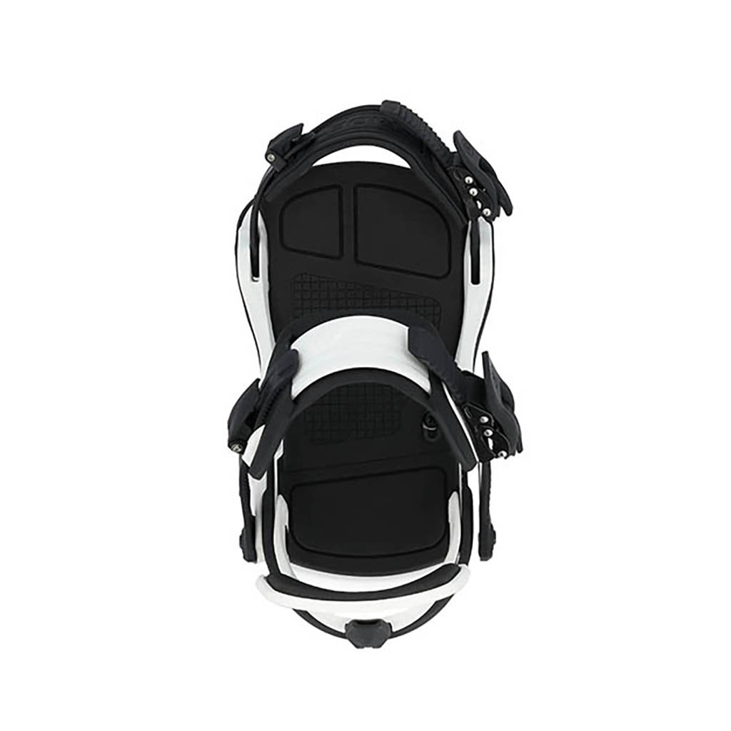 Snowboardbinding, C-6 i farven hvid set oppe fra