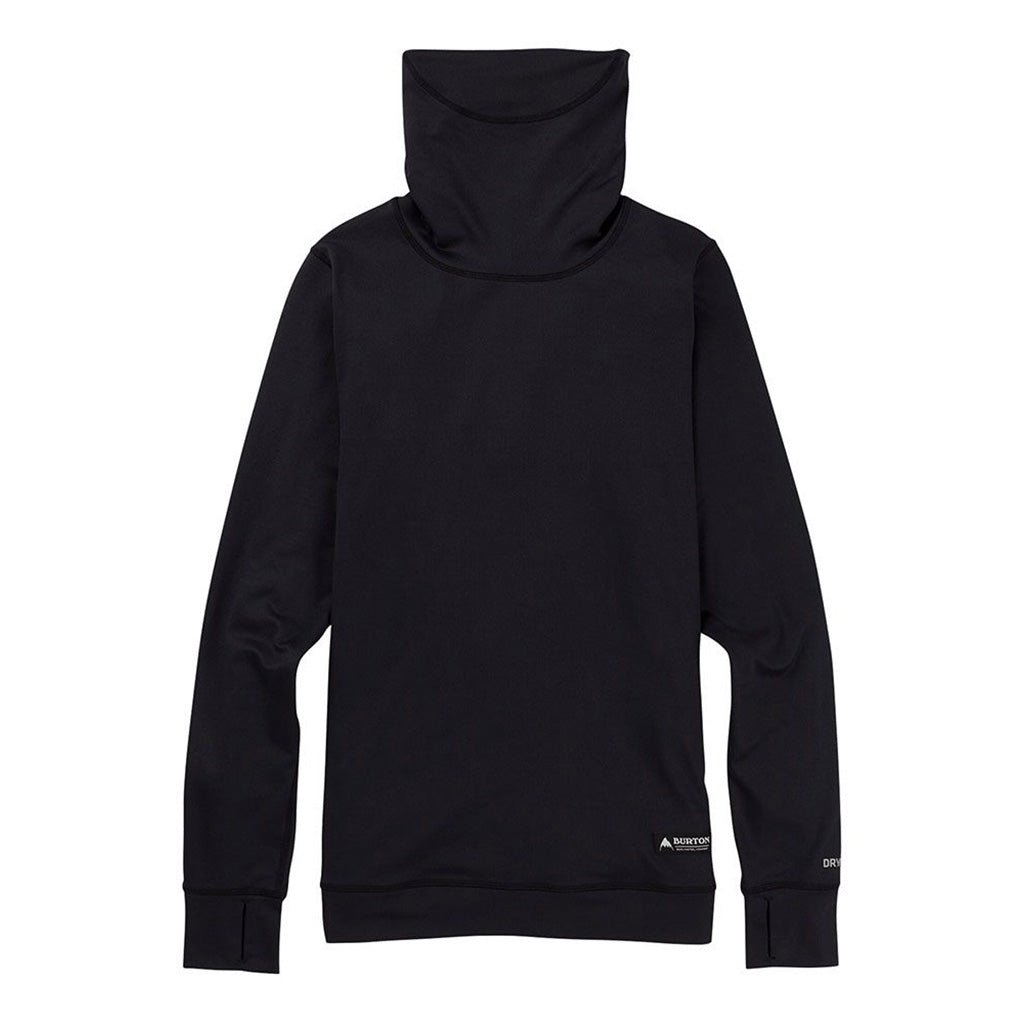 En Skiundertrøje, Wms Midweight Base Layer Long Neck Shirt i farven True Blac