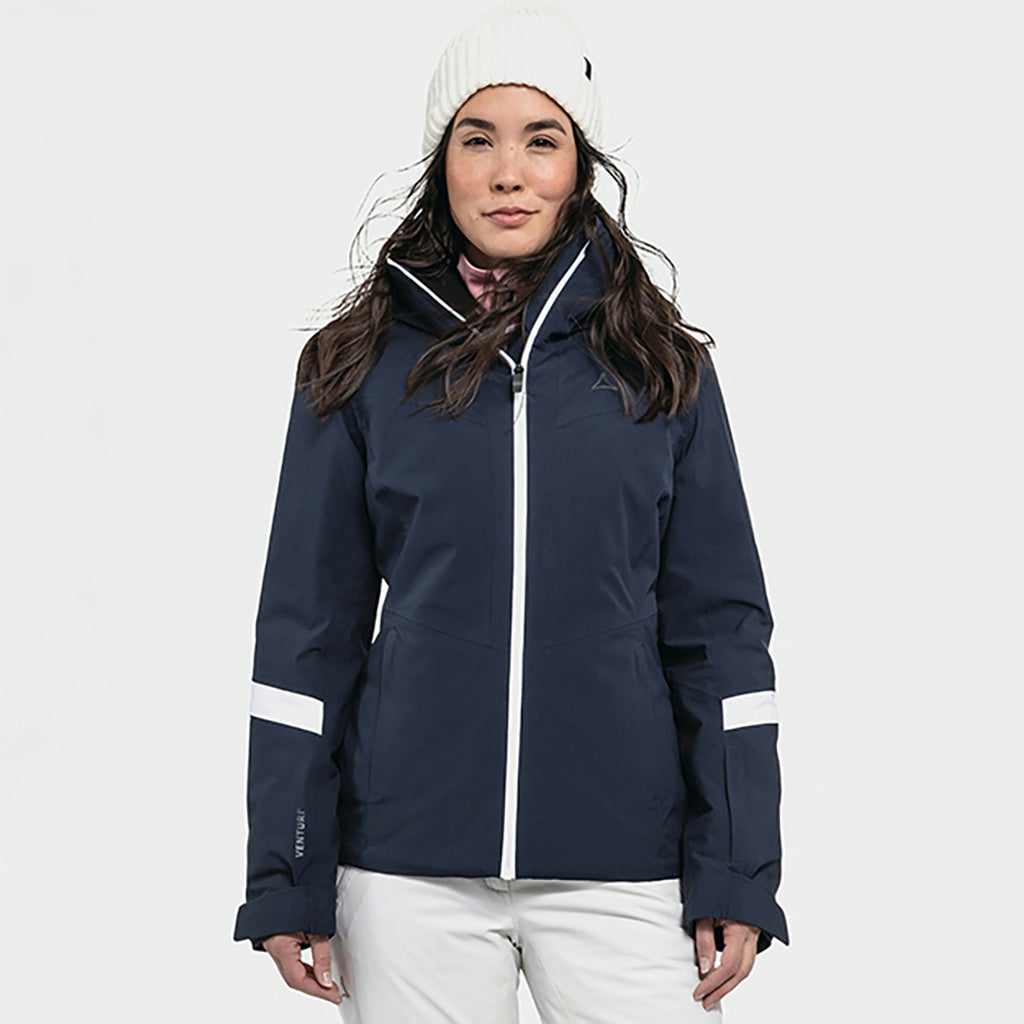 En Skijakke, Ski Kanzelwand i farven Navy Blazer set forfra