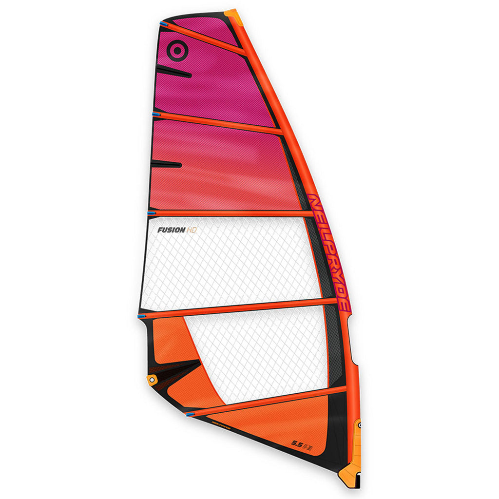 En Windsurf Sejl, Fusion Hd C2 i farven Juicy Orange/Ultra Berry