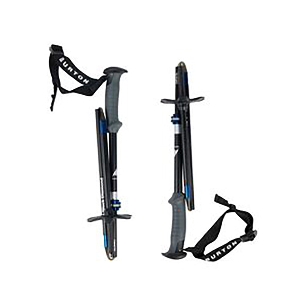 En Skistave, Burton x sort Diamond Compactor Poles i farven sort/blå