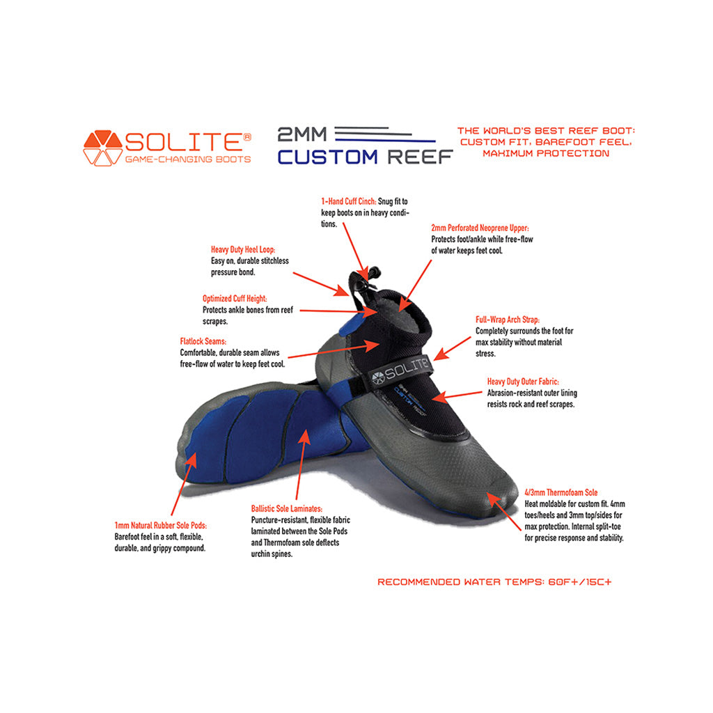2mm Custom Reef Blue - Neoprenstøvler
