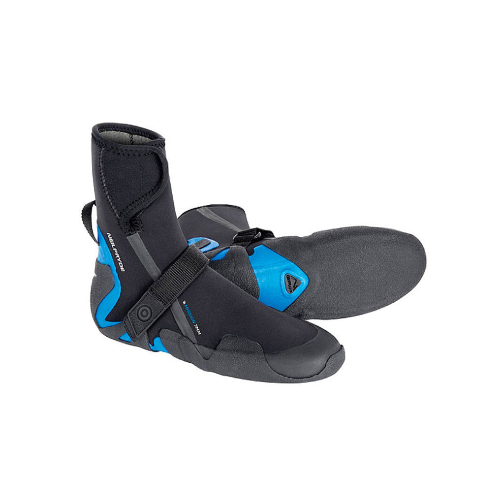 Mission Hc Round E-Zee 7mm - C1 Neopren Støvler i farven sort/blå