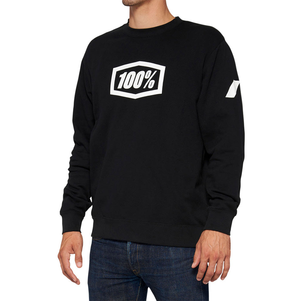 Icon Pullover Crewneck Fleece i farven sort