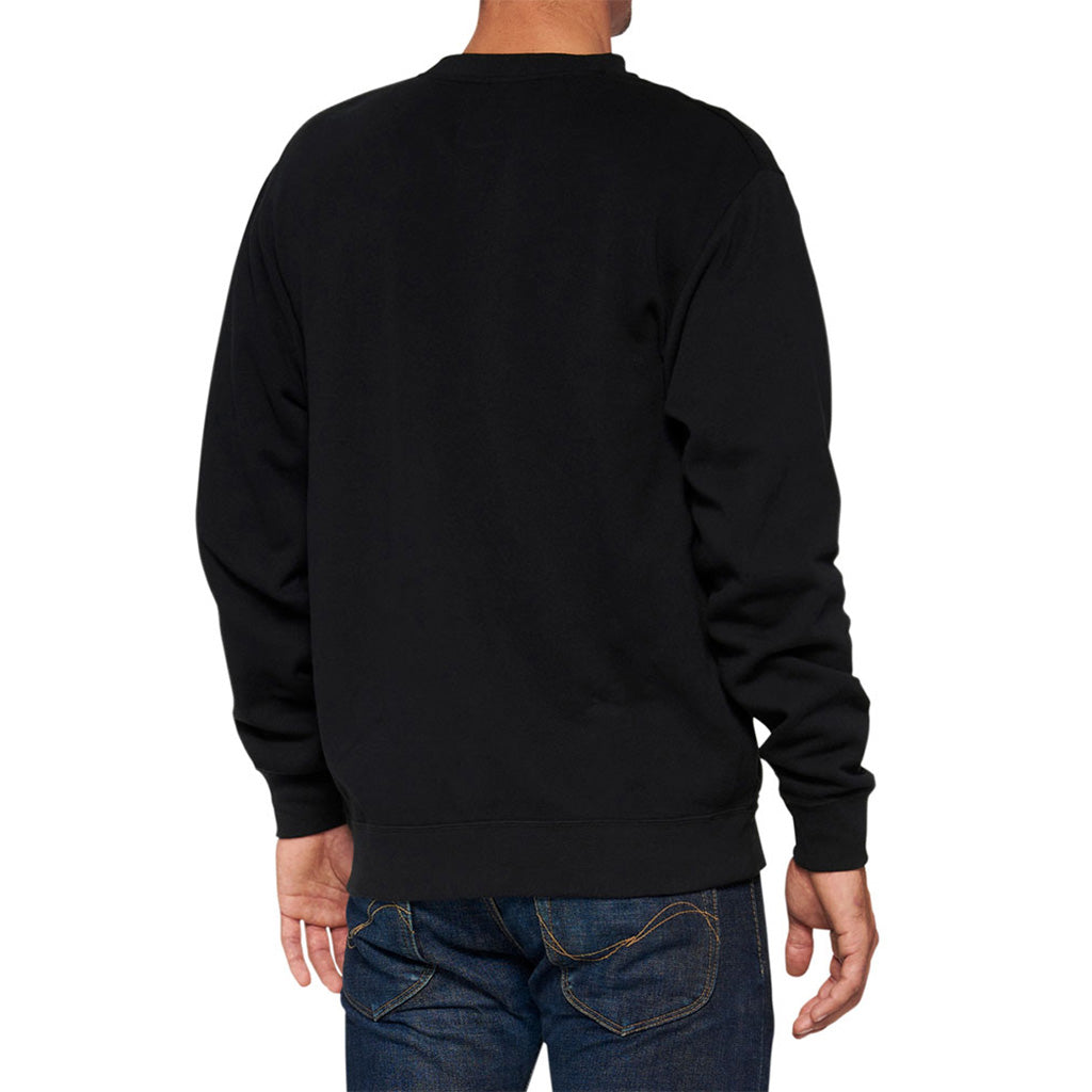 Icon Pullover Crewneck Fleece i farven sort set bagfra