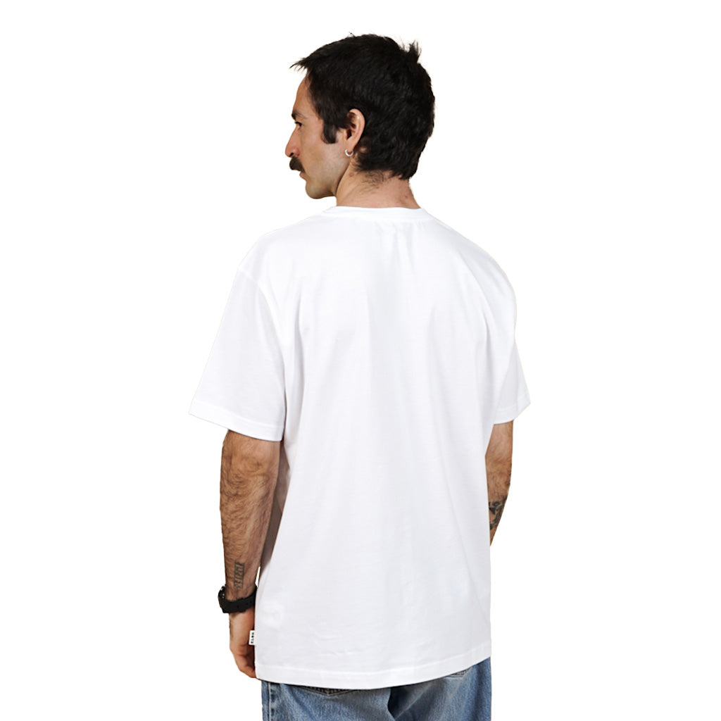 En T-Shirt, Surf Park CH Brushed i farven hvid set bagfra