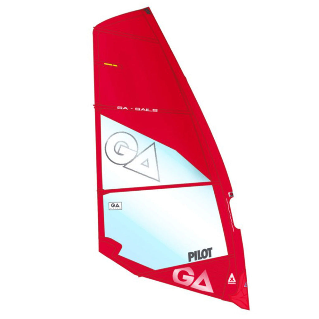 En Windsurf Sejl, Ga 20 i farven Pilot rød