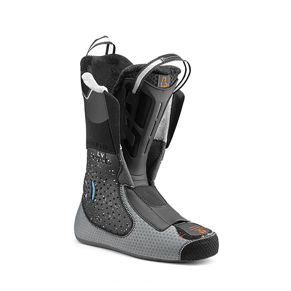 Mach1 LV 105 TD GW Skistøvler i farven Iridescent grøn set fra en skrå vinkel