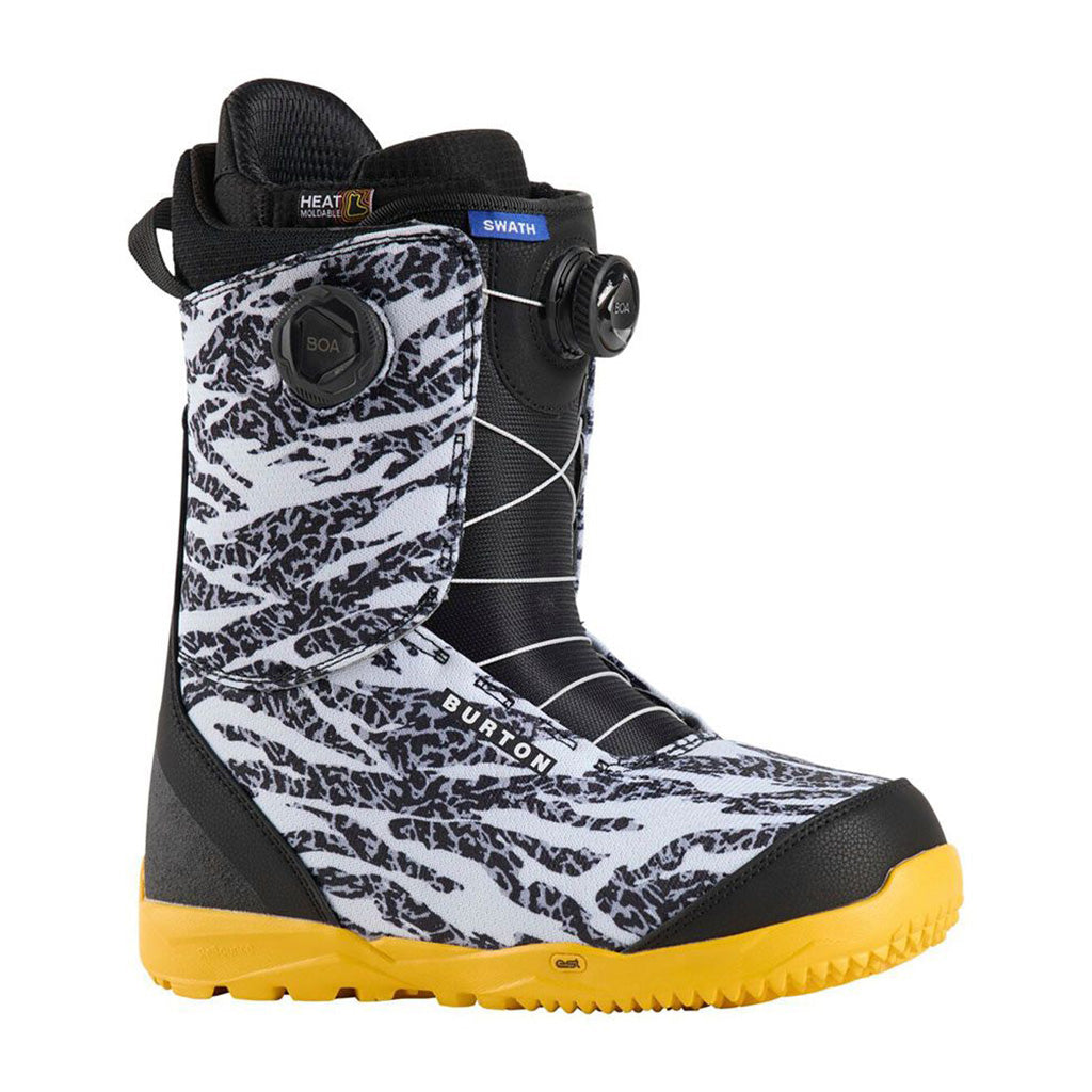 Swath BOA Snowboardstøvler i farven Zebra/Goldenrod