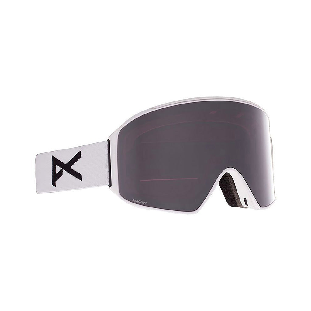 M4 Cyl White Percieve + Bonus linse og halsrør - Skibrille
