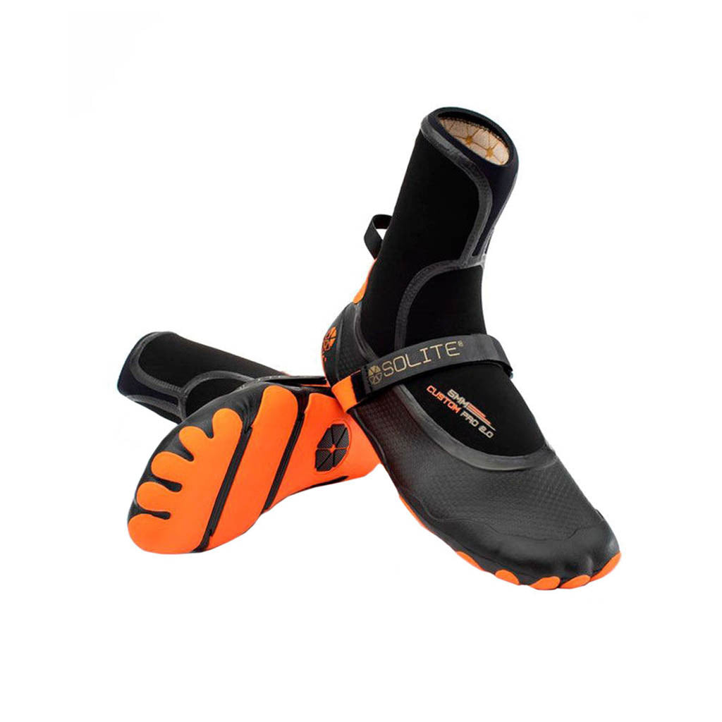 5mm Custom Pro 2.0 W/Heat Booster Neopren Støvler i farven Orange/sort