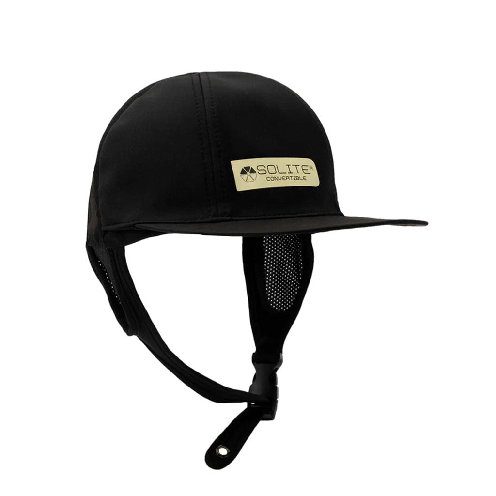 En Hjelm, Convertible Hat i farven sort