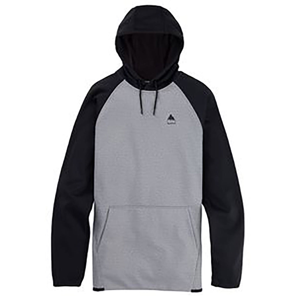 En Hoodie, Crown Weatherproof Pullover Fleece i farven grå Heather/Tr