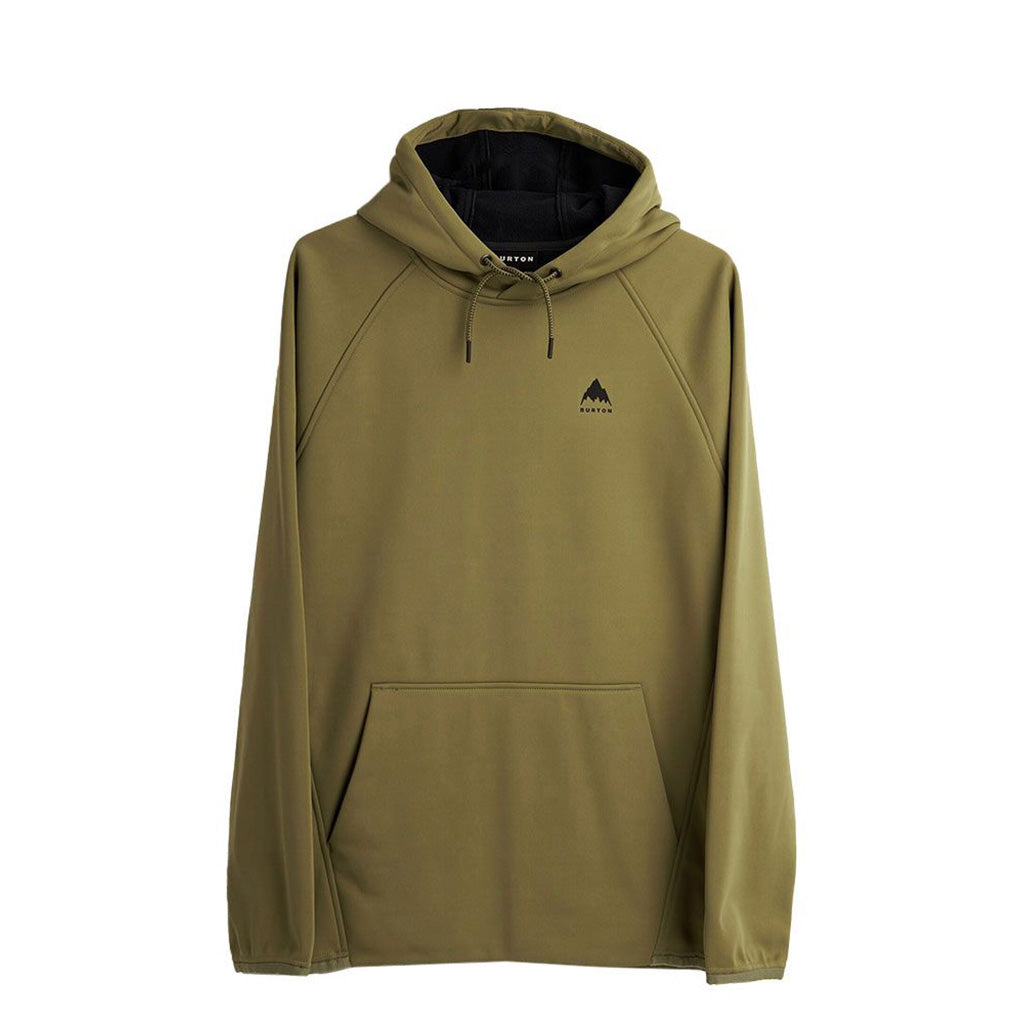 En Hoodie, Crown Weatherproof Fleece Pullover i farven Martini Olive