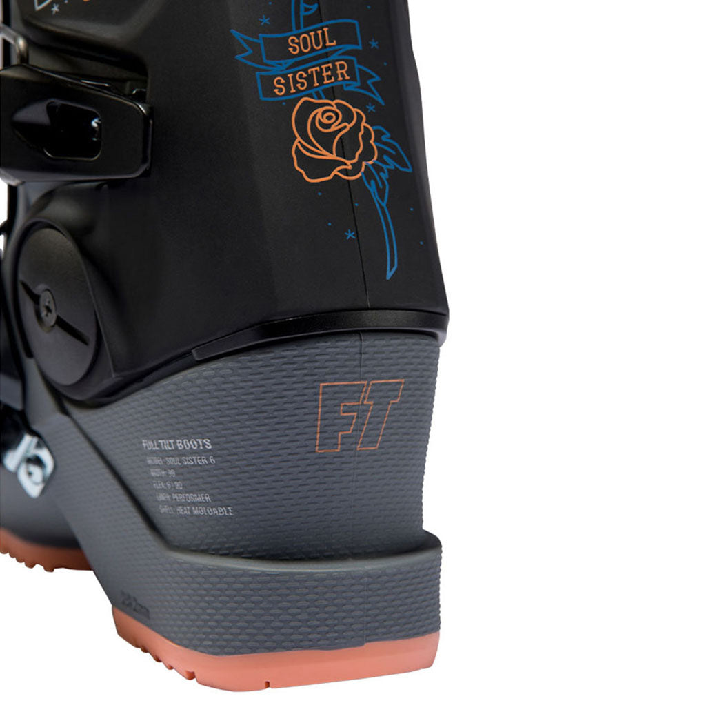 Soul Sister 6 99mm Soul Shell / Performer Liner Skistøvler i farven set bagfra